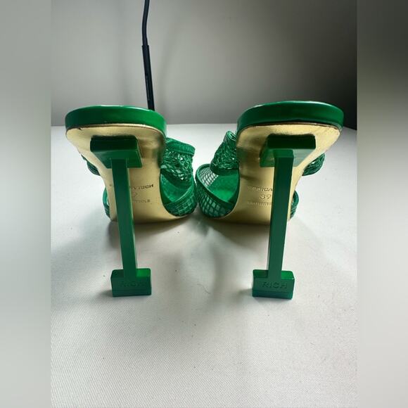 Jessica Rich Ysabelle Women's Size 8 Green Fishnet Pointed Toe Pump NWOB - Picture 4 of 8